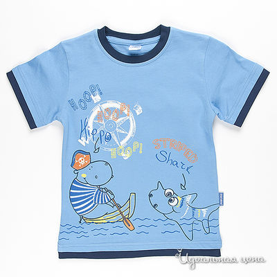 Футболка Cherubino, цвет цвет голубой