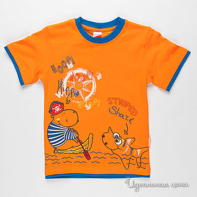 Футболка Cherubino, цвет цвет оранжевый