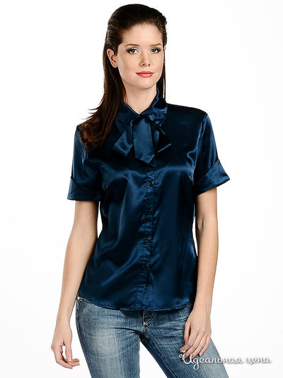 Блуза NafNaf, цвет цвет синий