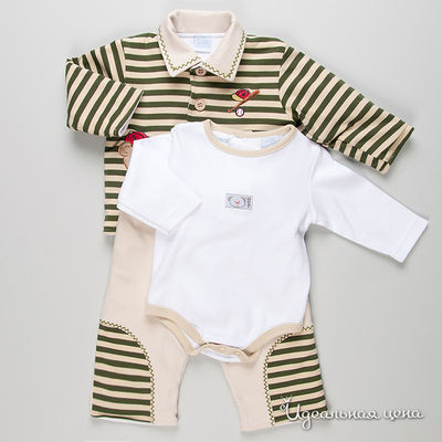 Комплект Best for kids, цвет цвет зеленый / бежевый