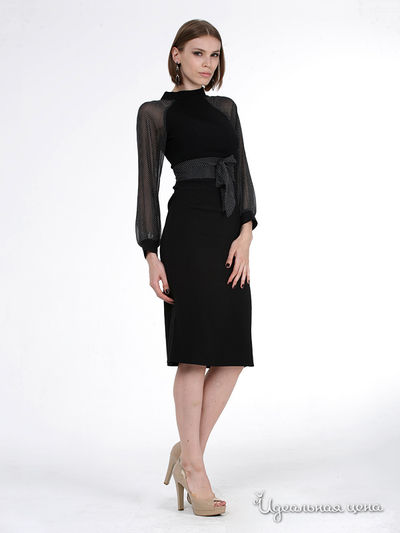 Платье Fleuretta женское, цвет черный / белый