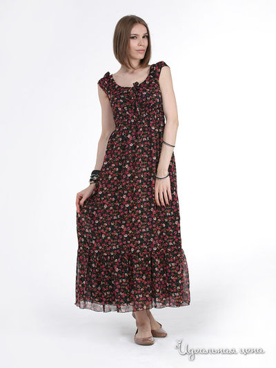 Платье Fleuretta, цвет цвет черный / бордовый