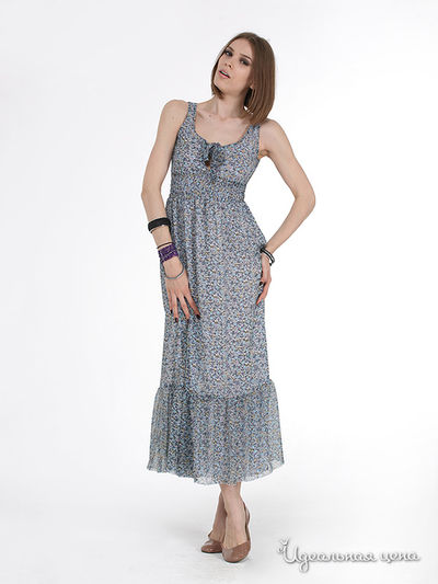 Платье Fleuretta, цвет цвет белый / бирюзовый