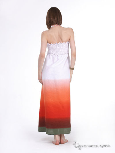 Платье Fleuretta женское, цвет белый / оранжевый