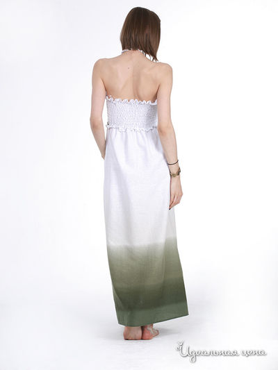 Платье Fleuretta женское, цвет белый / зеленый
