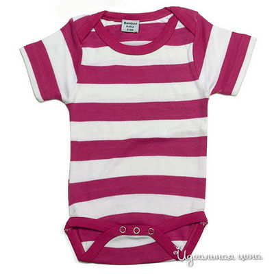 Боди Bamboo baby, цвет цвет красный / белый