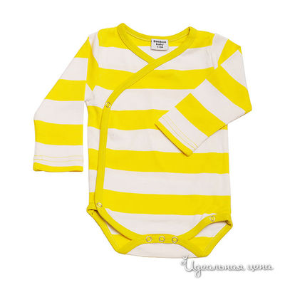 Боди Bamboo baby, цвет цвет желтый / белый