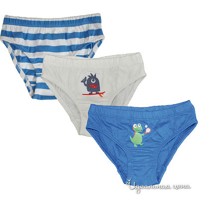 Трусы Frugi, цвет цвет синий / белый