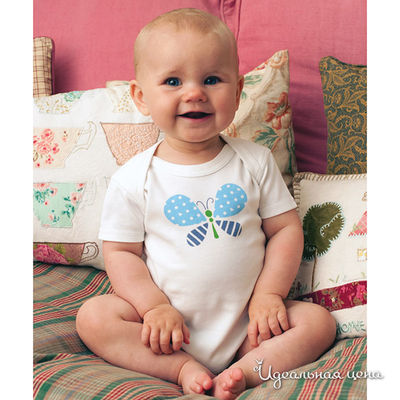 Боди Frugi, цвет цвет розовый / белый