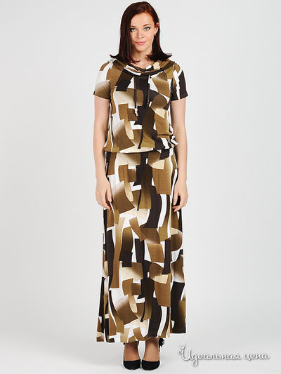 Платье MadamT, цвет цвет коричневый / бежевый / молочный