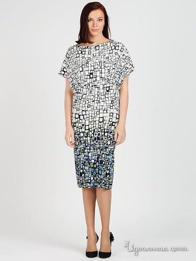 Платье MadamT, цвет цвет белый / темно-синий