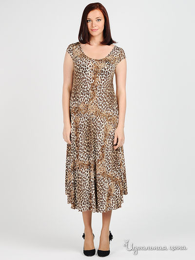 Платье MadamT, цвет цвет бежевый / коричневый