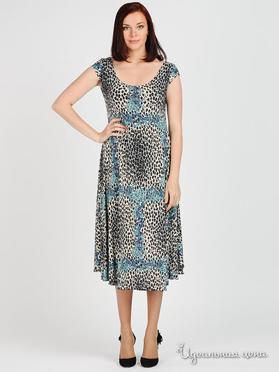 Платье MadamT, цвет цвет синий / молочный