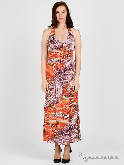 Платье MadamT, цвет цвет рыжий / сиреневый / бежевый