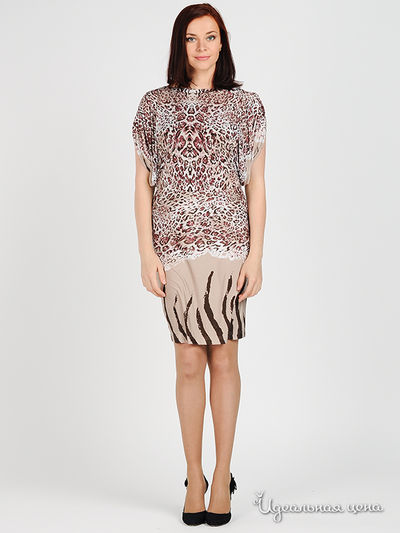 Платье MadamT, цвет цвет коричневый / сиреневый