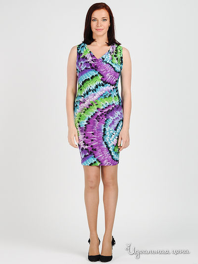 Платье MadamT, цвет цвет сиреневый / салатовый / голубой