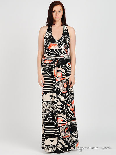 Платье MadamT, цвет цвет черный / коралловый / молочный