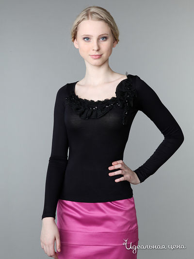 Блуза Pompa, цвет цвет чёрный