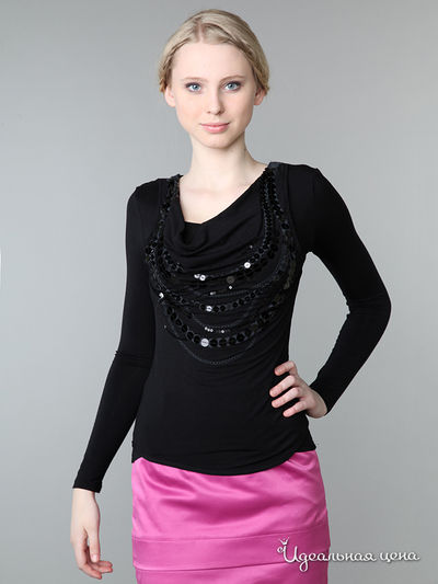 Блуза Pompa, цвет цвет чёрный