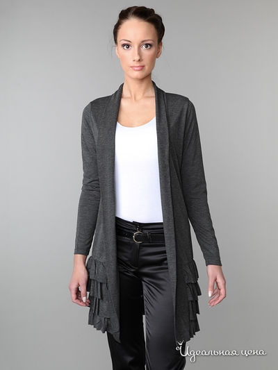 Кардиган Pompa, цвет цвет тёмно-серый меланж