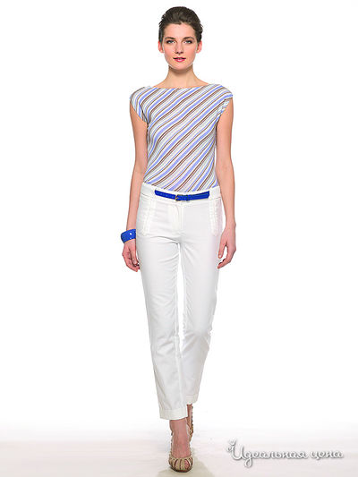 Брюки Pompa, цвет цвет белый