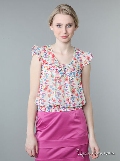 Блуза Pompa, цвет цвет мультиколор