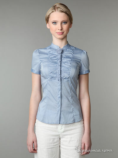 Блуза Pompa, цвет цвет голубой