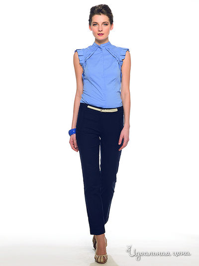 Блуза Pompa, цвет цвет голубой