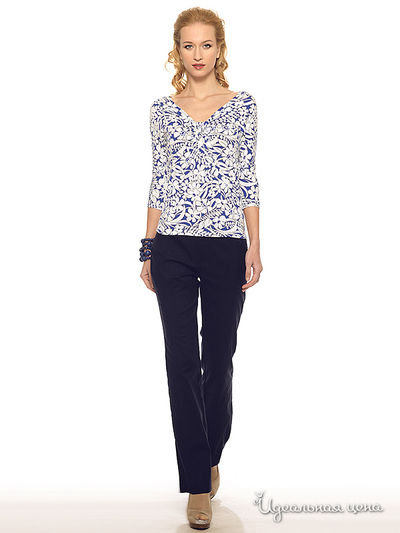 Блуза Pompa, цвет цвет белый / синий