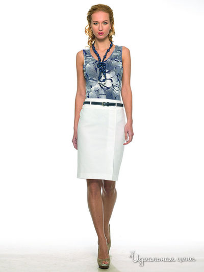 Топ Pompa, цвет цвет синий / белый