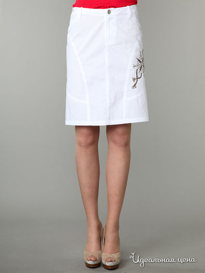 Юбка Pompa, цвет цвет белый