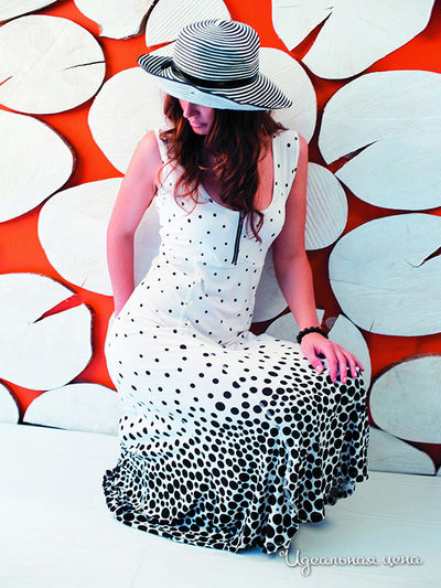 Платье Mono collection, цвет цвет черный / белый