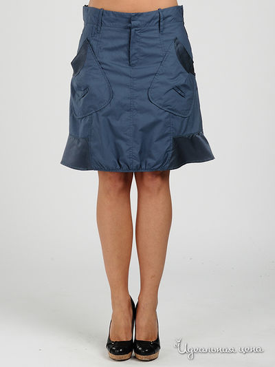 Юбка One Step, цвет цвет синий