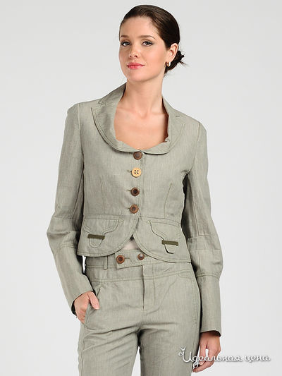 Жакет One Step, цвет цвет серо-зеленый