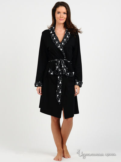 Халат Aqua, цвет цвет черный