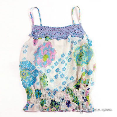 Топ Deloras, цвет цвет голубой