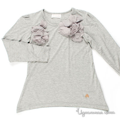 Футболка Fracomina mini, цвет цвет светло-серый