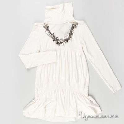 Туника Fracomina mini, цвет цвет светло-кремовый