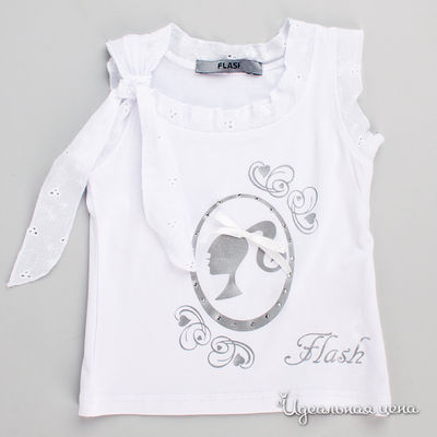 Блуза Flash Kids, цвет цвет белый / серый