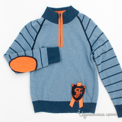 Джемпер Flash Kids, цвет цвет синий / оранжевый