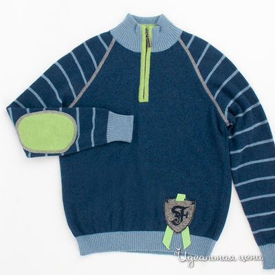 Джемпер Flash Kids, цвет цвет синий / голубой / салатовый