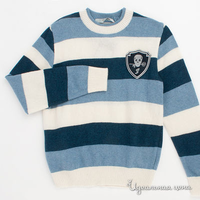 Джемпер Flash Kids, цвет цвет голубой / синий / белый