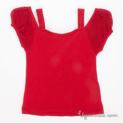 Блуза Flash kids для девочки, цвет красный / белый