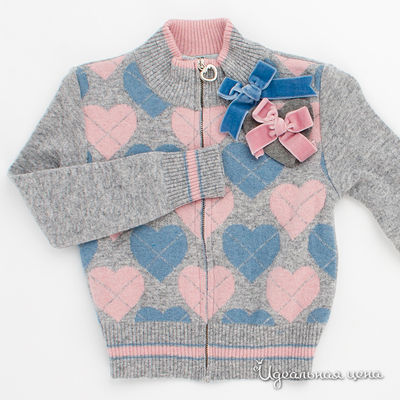 Кардиган Flash Kids, цвет цвет серый / синий / розовый