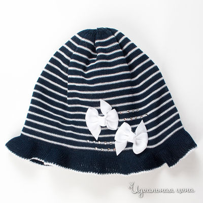 Шапочка Joli bebe, цвет цвет белый / темно-синий