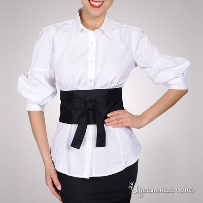 Рубашка Alonzo Corrado женская, цвет белый / черный