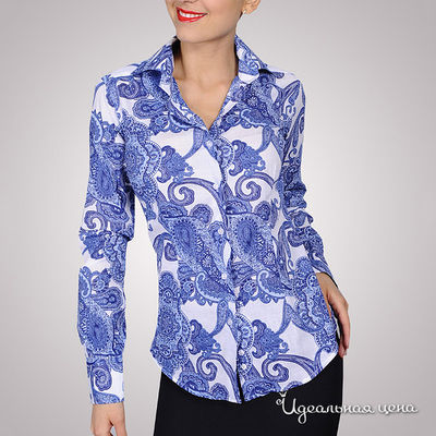 Рубашка Alonzo Corrado женская, цвет белый / синий