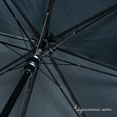 Зонт трость Moschino женский, цвет черный / принт полоска