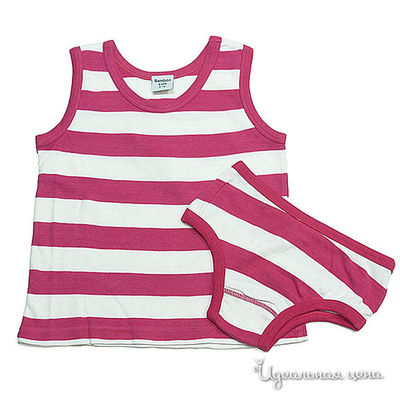 белье Bamboo baby, цвет цвет розовый / белый