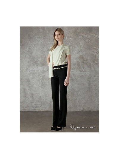 Блуза Larro, цвет цвет бежево-зеленый